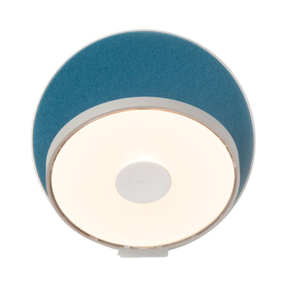 Gravy Hardwire LED Wall Light in Silver/Azure.