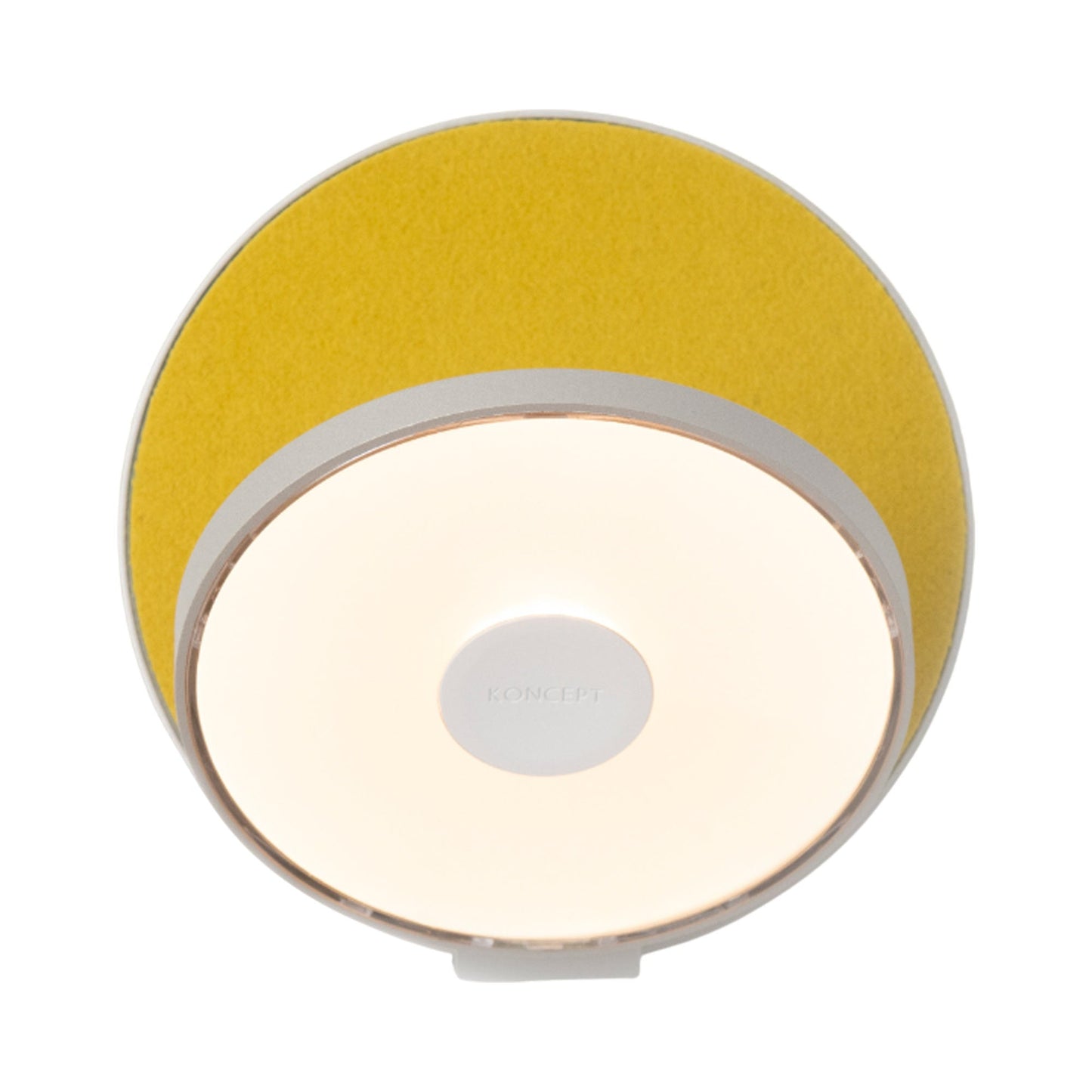 Gravy Hardwire LED Wall Light in Silver/Honeydew.