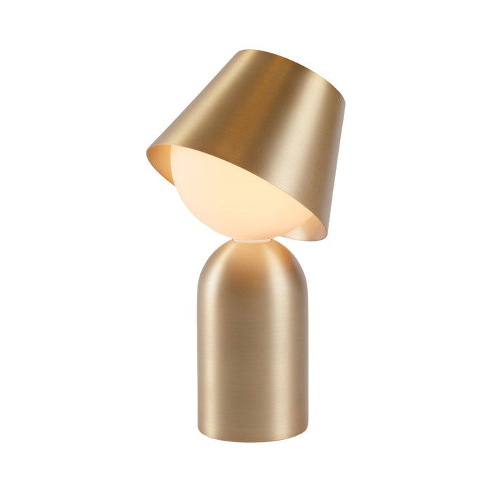 Guy Indoor/Outdoor LED Table Lamp in Brass (None).