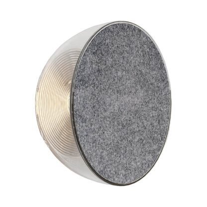 Ramen Mini LED Wall Light in Charcoal Felt.