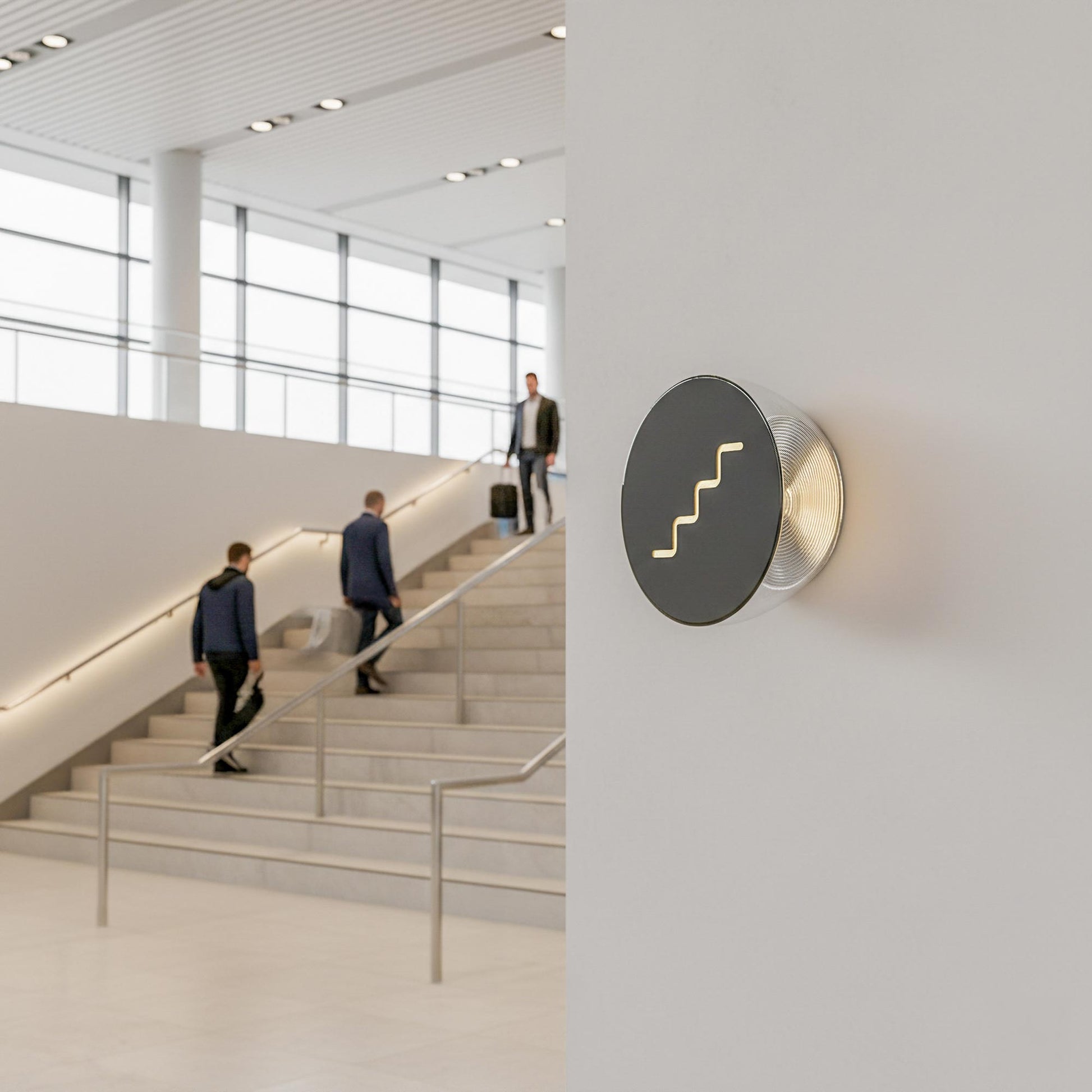 Ramen Mini LED Wall Light in stairs.