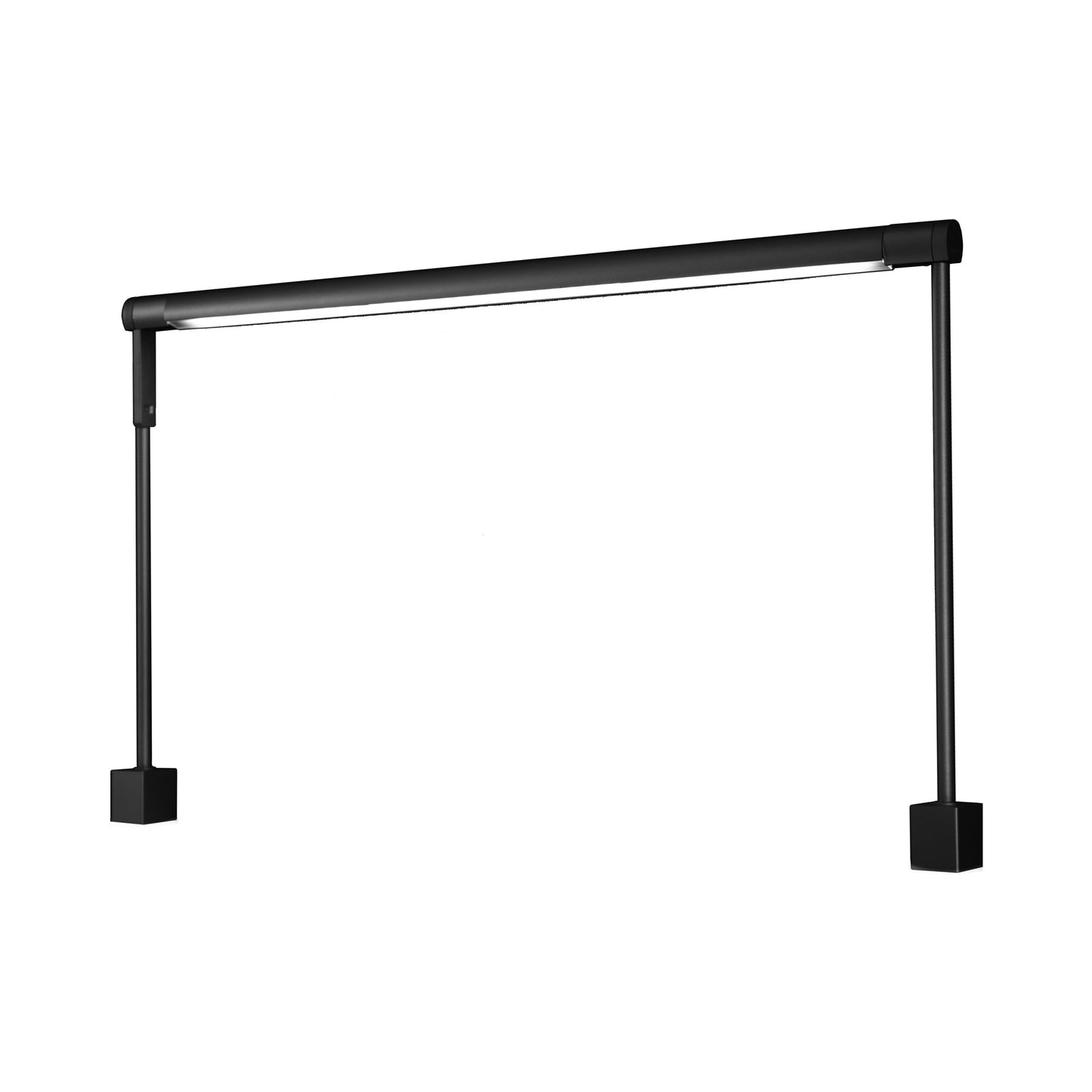 Sobre LED Desk Clamp Task Light in Metallic Black (36-Inch/Occupancy Sensor/Dimmer Control).