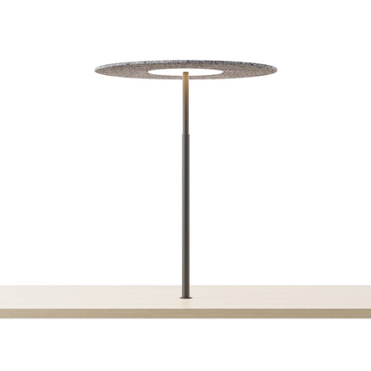 Yurei LED Co-Working Lamp in Matte Black/Charcoal/Acoustic Panel.