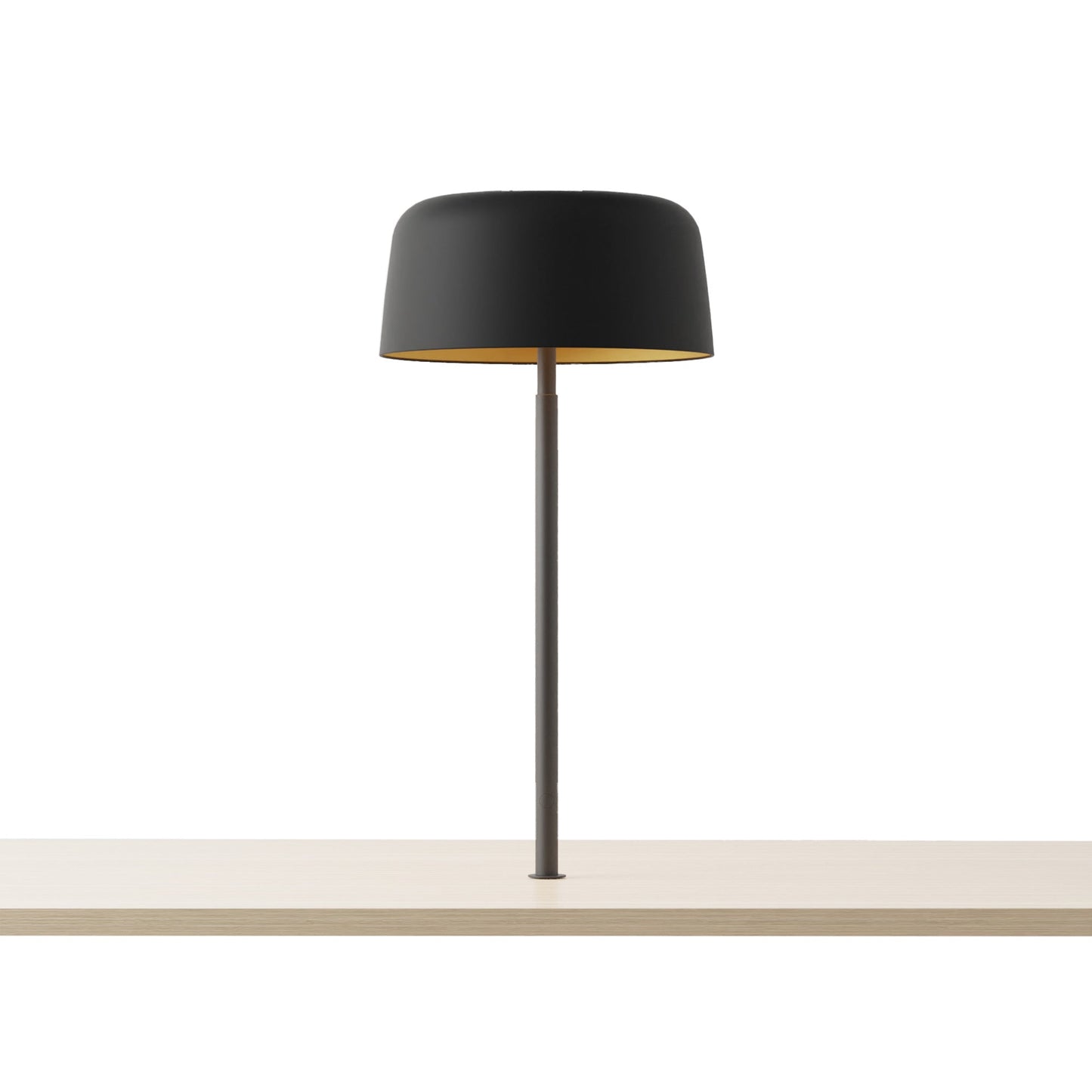 Yurei LED Co-Working Lamp in Matte Black/Matte Black-Gold/Metal.