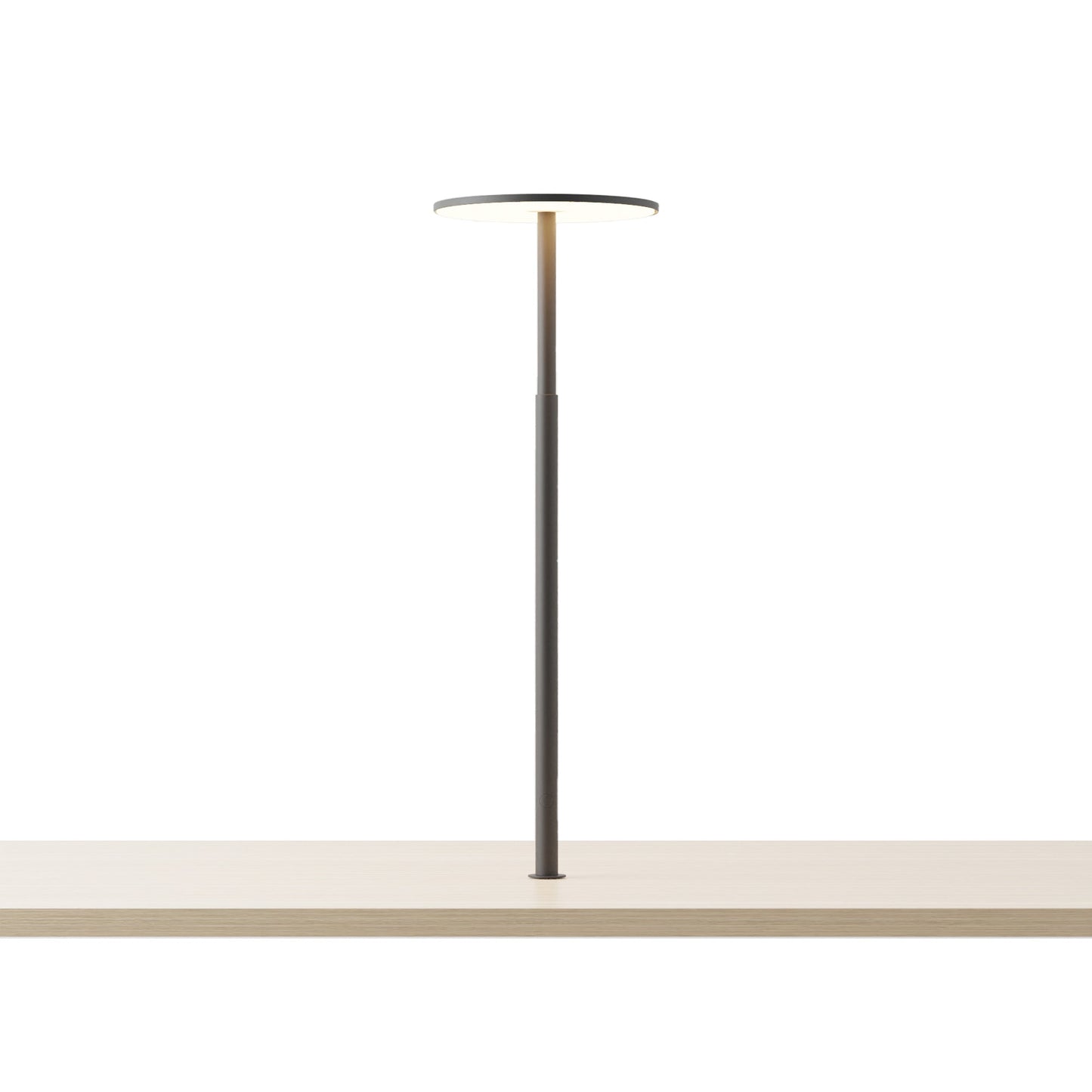 Yurei LED Co-Working Lamp in Matte Black/No Shade.