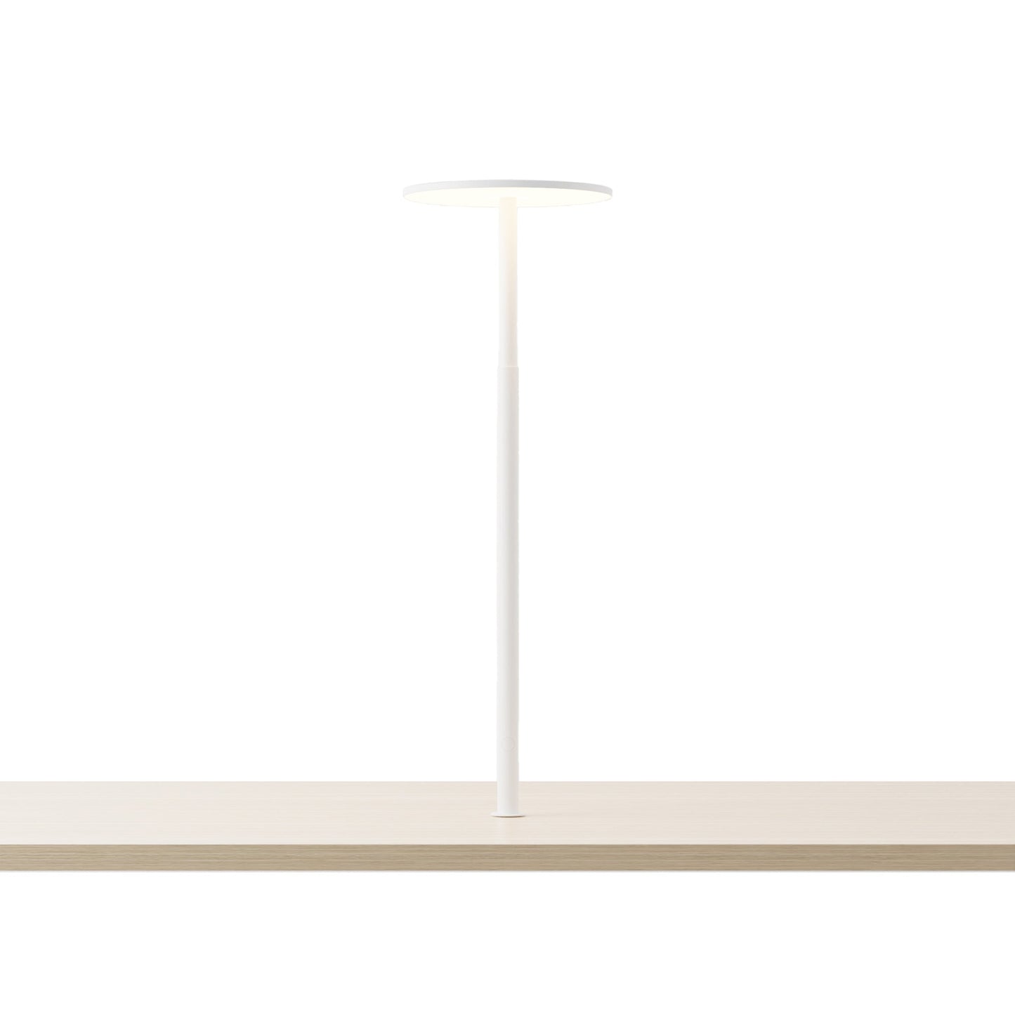 Yurei LED Co-Working Lamp in Matte White/No Shade.