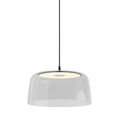 Yurei LED Pendant Light in Matte Black/Clear/Transparent Polymer.
