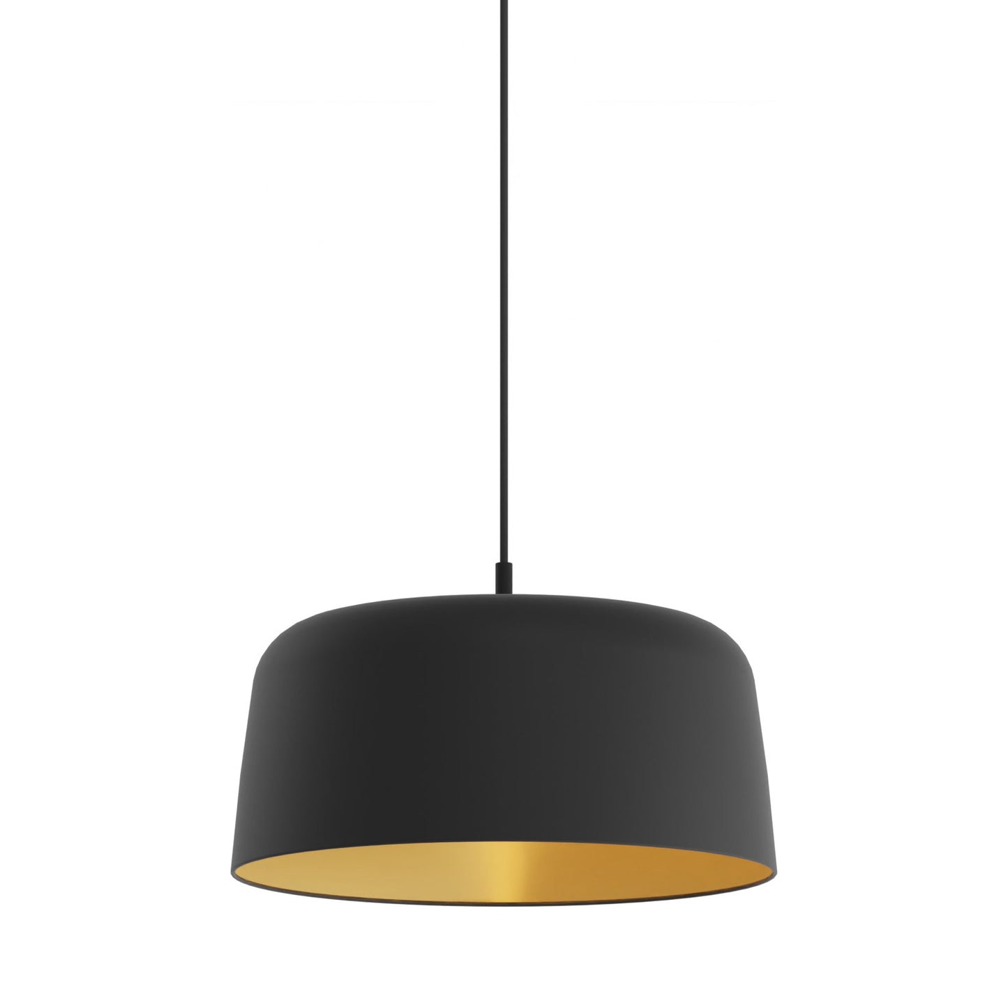 Yurei LED Pendant Light in Matte Black/Matte Black-Gold/Metal.