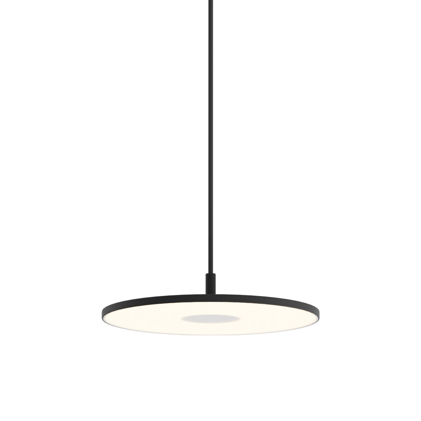 Yurei LED Pendant Light in Matte Black/No Shade.
