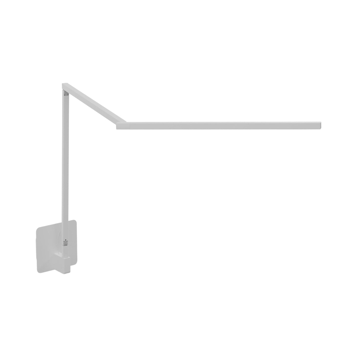 Z-Bar Gen 4 LED Desk Lamp in Matte White (Hardwire Wall Mount).