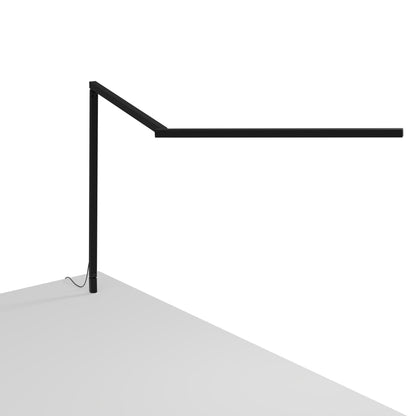 Z-Bar Gen 4 LED Desk Lamp in Matte Black (Through-Table Mount).