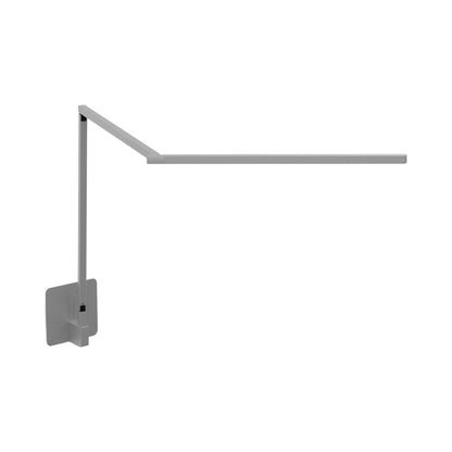 Z-Bar Gen 4 LED Desk Lamp in Silver (Hardwire Wall Mount).