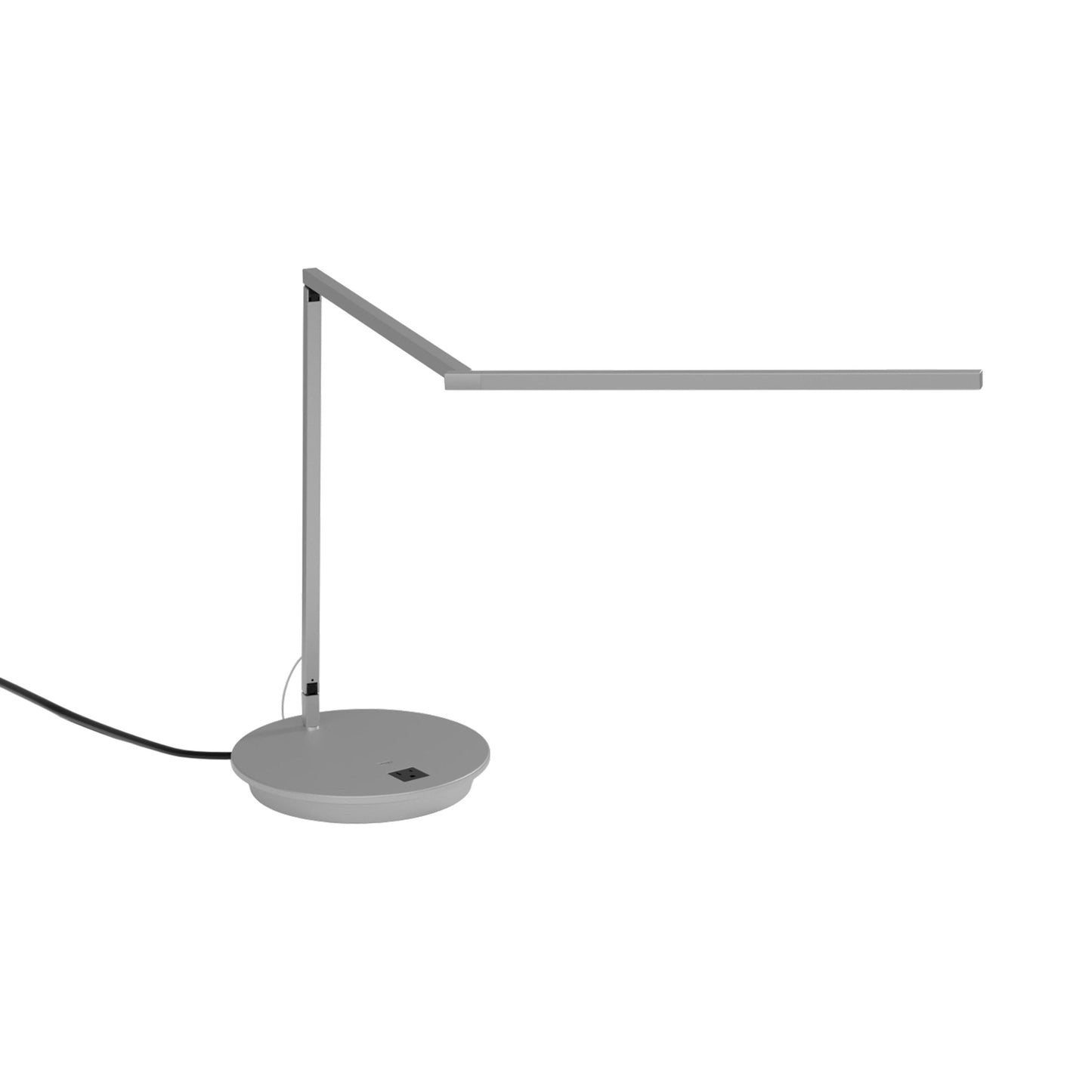 Z-Bar Gen 4 LED Desk Lamp in Silver (Power Base).