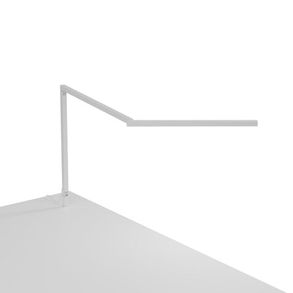 Z-Bar Mini Gen 4 LED Desk Lamp in Matte White (Through-Table Mount).