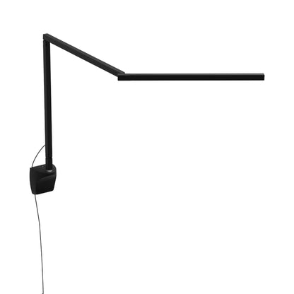 Z-Bar Mini Gen 4 LED Desk Lamp in Matte Black (Wall Mount).
