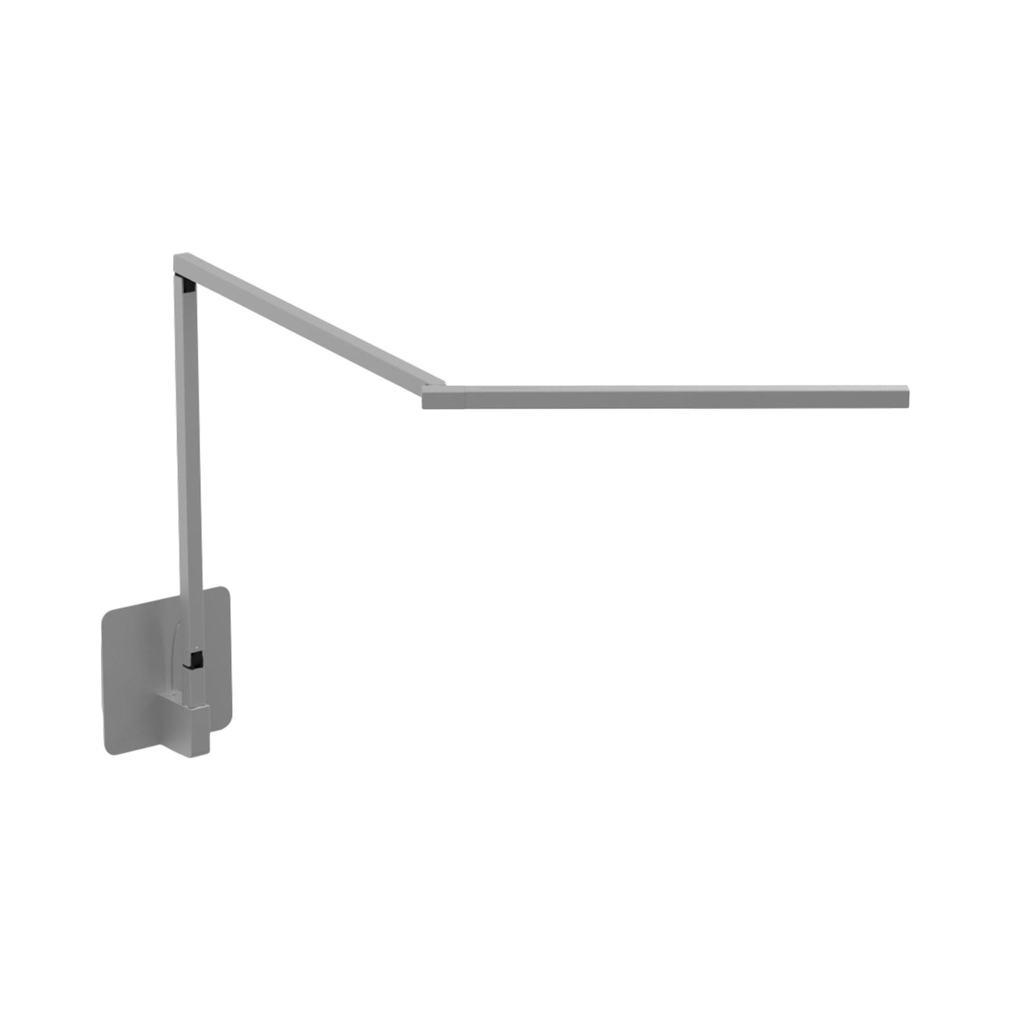 Z-Bar Mini Gen 4 LED Desk Lamp in Silver (Hardwire Wall Mount).