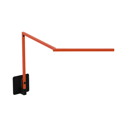 Z-Bar Mini Gen 4 LED Desk Lamp in Matte Orange (Hardwire Wall Mount).