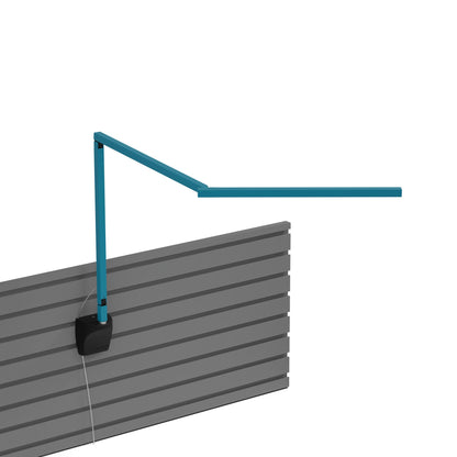 Z-Bar Mini Gen 4 LED Desk Lamp in Koncept Blue (Slatwall Mount).
