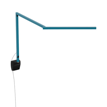 Z-Bar Mini Gen 4 LED Desk Lamp in Koncept Blue (Wall Mount).
