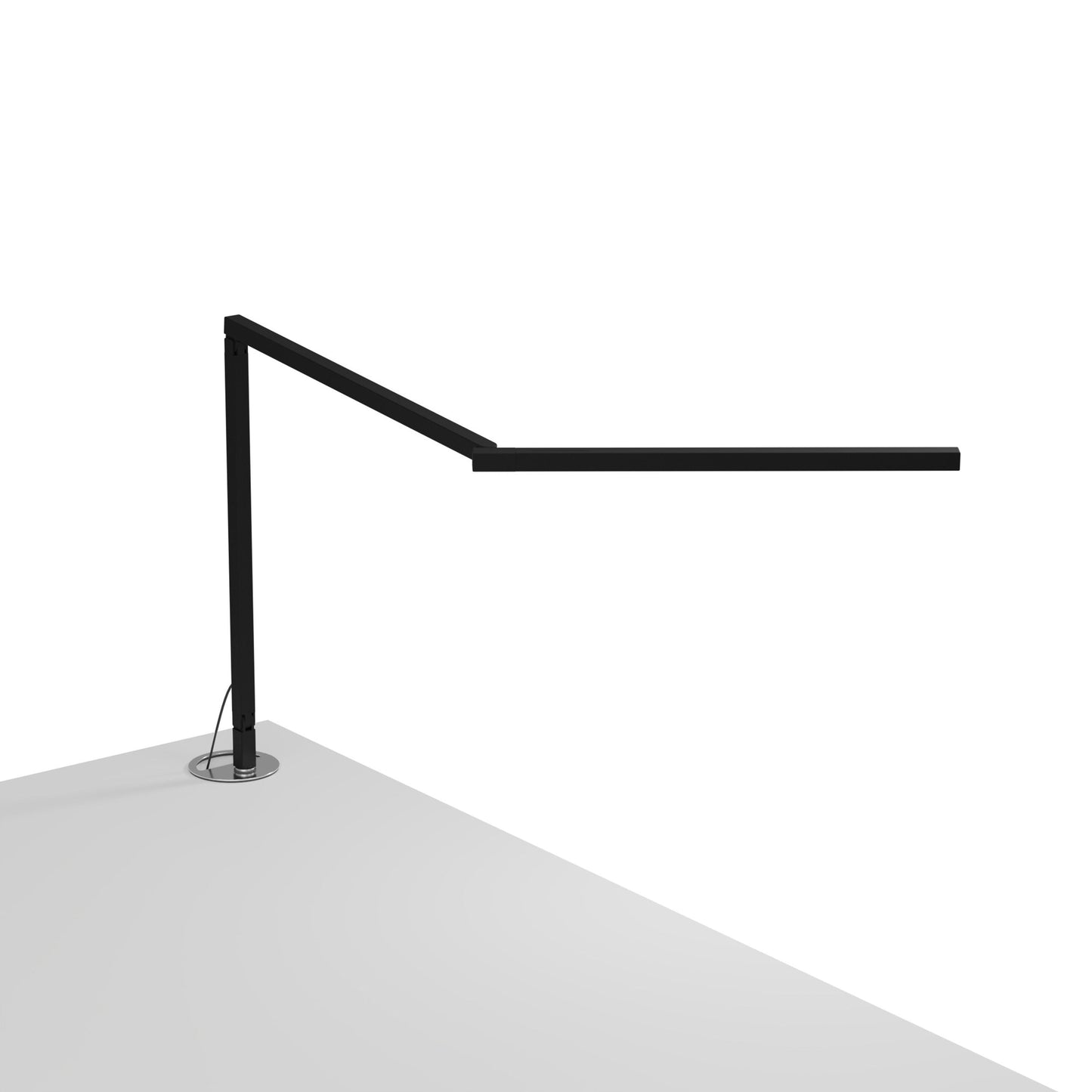 Z-Bar Mini Pro Gen 4 LED Desk Lamp in Matte Black (Grommet Mount).