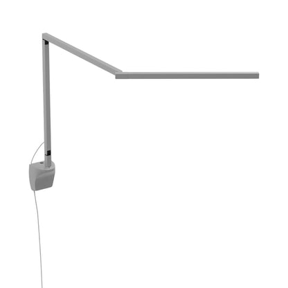 Z-Bar Mini Pro Gen 4 LED Desk Lamp in Silver (Wall Mount).