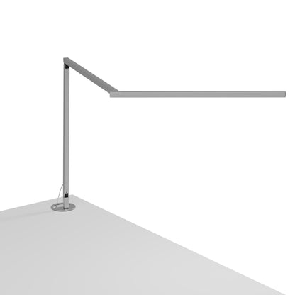 Z-Bar Pro Gen 4 LED Desk Lamp in Silver (Grommet Mount).