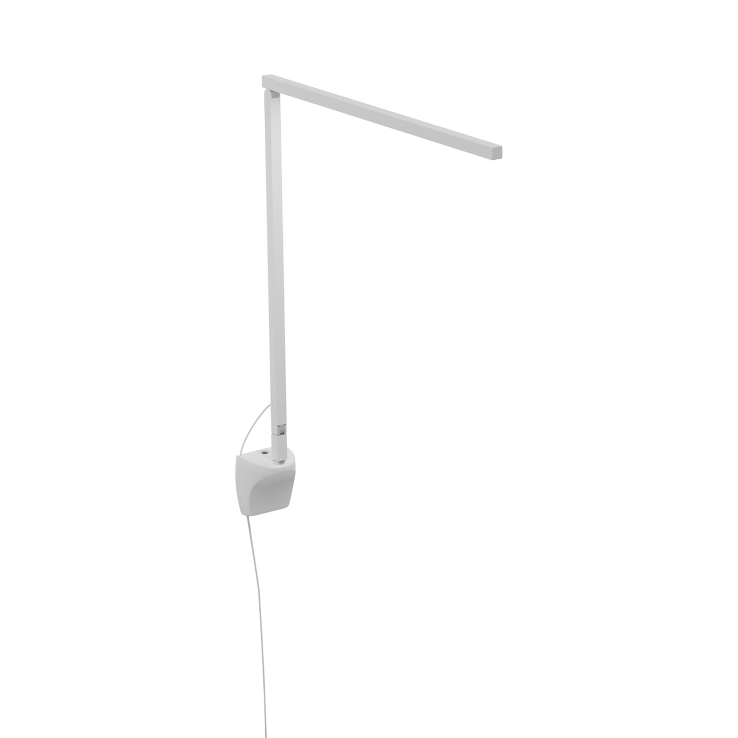 Z-Bar Solo Gen 4 LED Desk Lamp in Matte White (Wall Mount).
