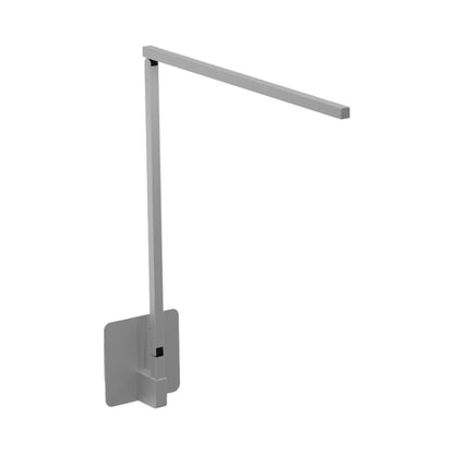 Z-Bar Solo Gen 4 LED Desk Lamp in Silver (Hardwire Wall Mount).