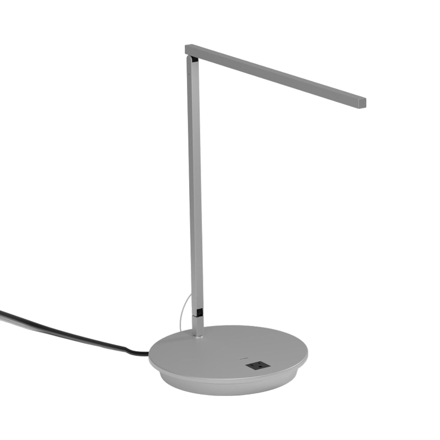 Z-Bar Solo Gen 4 LED Desk Lamp in Silver (Power Base).