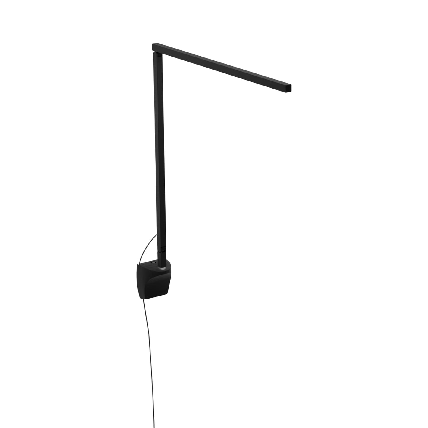 Z-Bar Solo Pro Gen 4 LED Desk Lamp in Matte Black (Wall Mount).