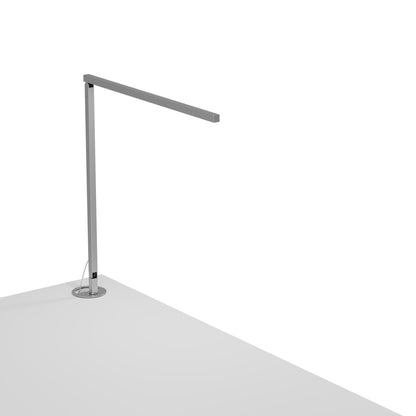 Z-Bar Solo Pro Gen 4 LED Desk Lamp in Silver (Grommet Mount).