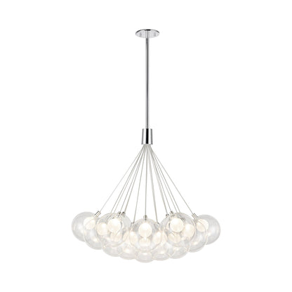 Bolla LED Chandelier in Chrome/Clear (Large).