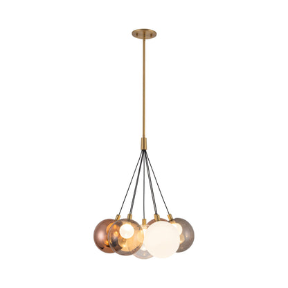 Bolla LED Chandelier in Brushed Gold/Mixed (Small).