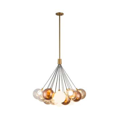 Bolla LED Chandelier in Brushed Gold/Mixed (Large).