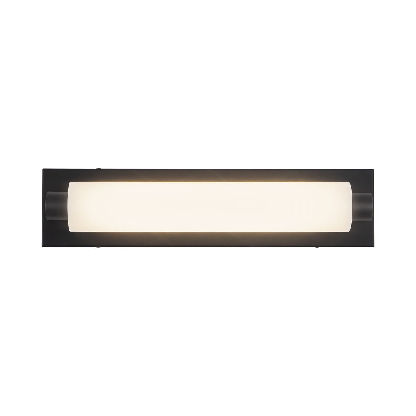 Charleston LED Bath Vanity Light in Black (18.75-Inch).