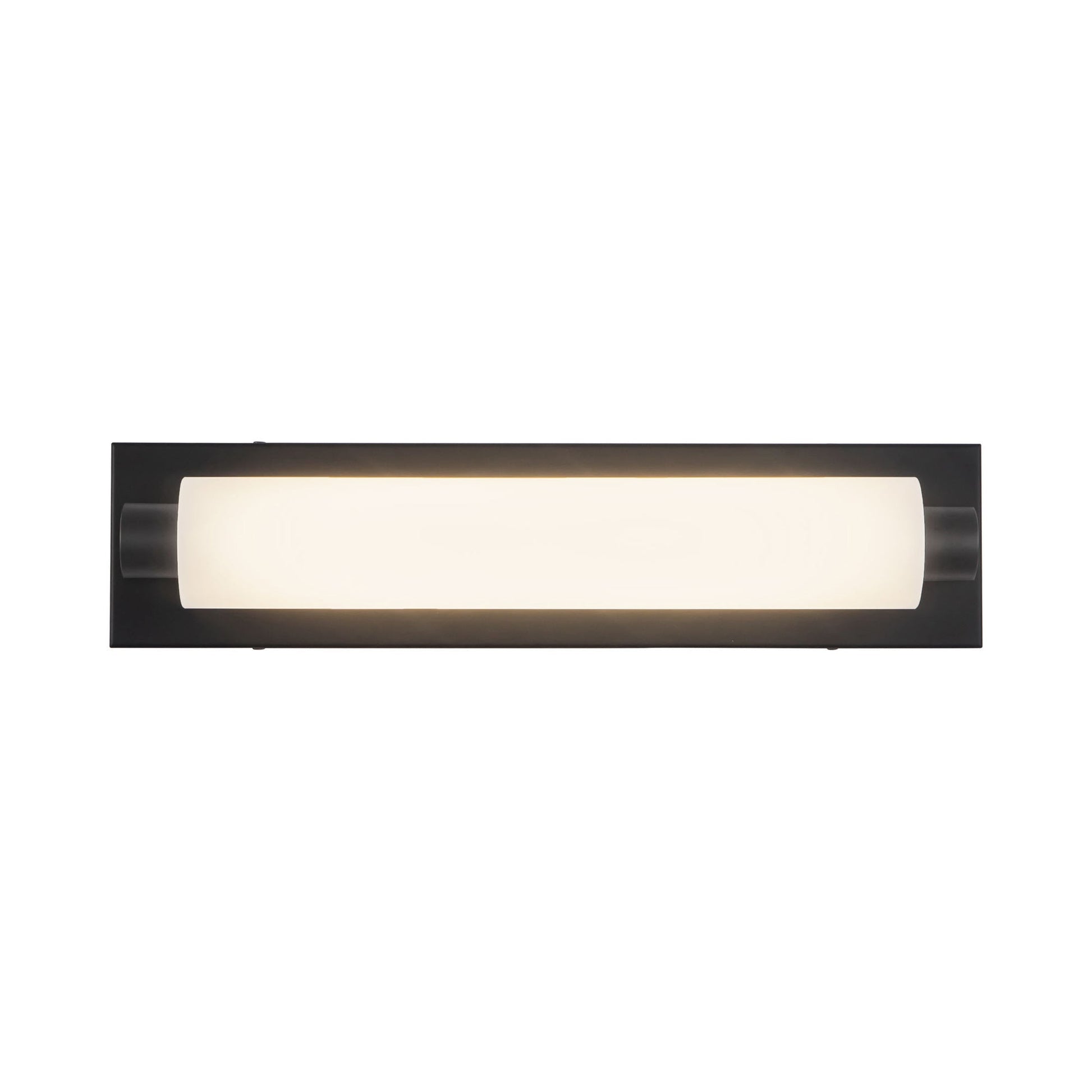 Charleston LED Bath Vanity Light in Black (18.75-Inch).