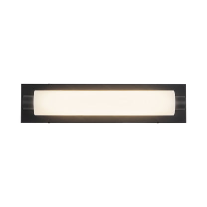 Charleston LED Bath Vanity Light in Black (18.75-Inch).
