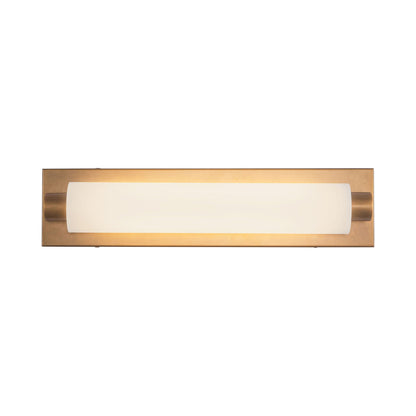 Charleston LED Bath Vanity Light in Vintage Brass (18.75-Inch).