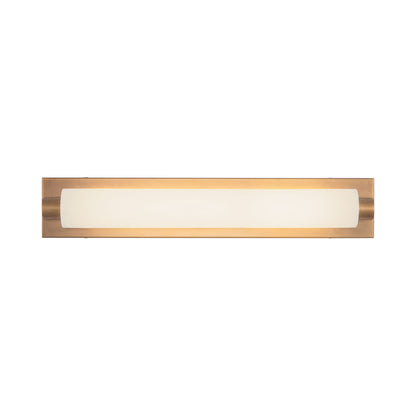 Charleston LED Bath Vanity Light in Vintage Brass (24-Inch).