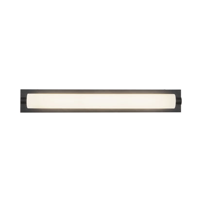 Charleston LED Bath Vanity Light in Black (31-Inch).