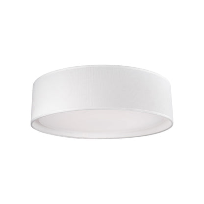 Dalton LED Flush Mount Ceiling Light in White (Small).