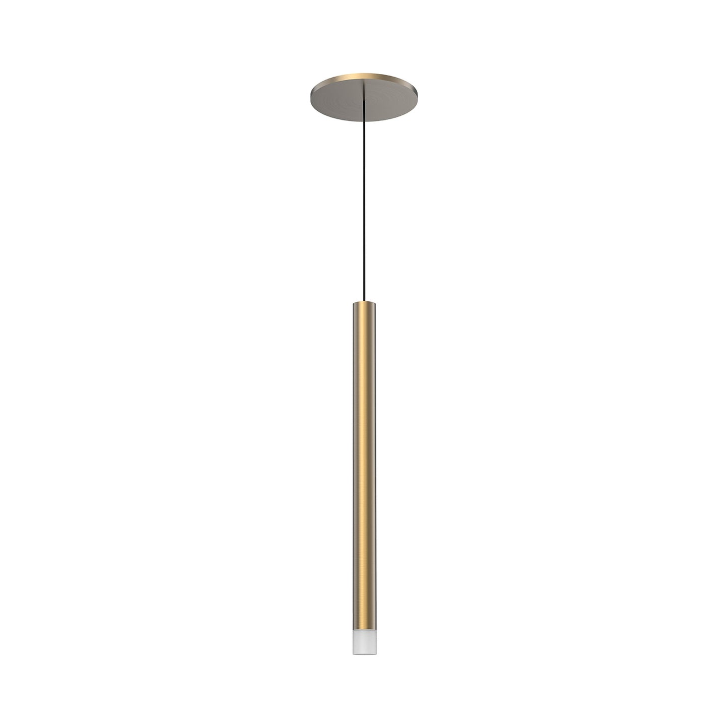 Elixir LED Pendant Light in Brushed Gold (1-Inch).