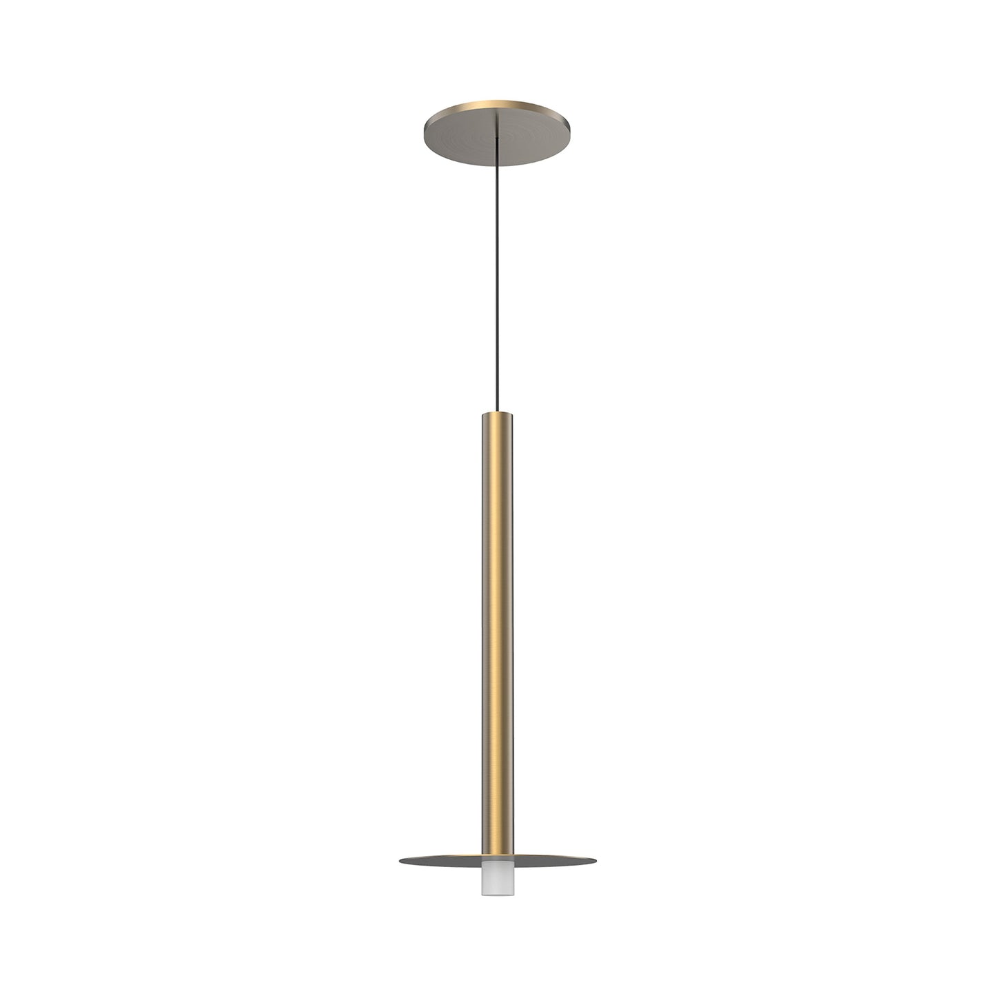 Elixir LED Pendant Light in Brushed Gold (5.88-Inch).