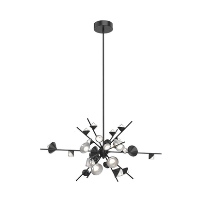 Geode LED Chandelier in Black (48-Inch).