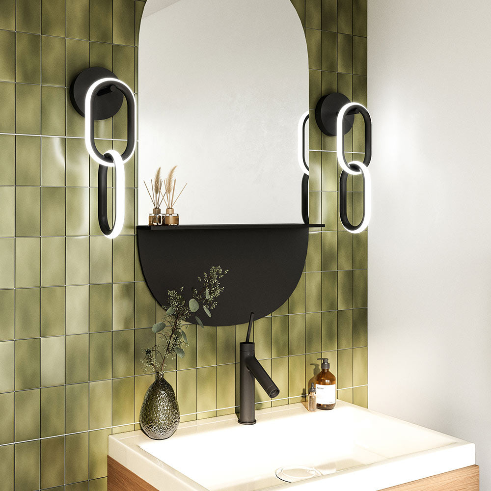 Airen LED Wall Light in bathroom.