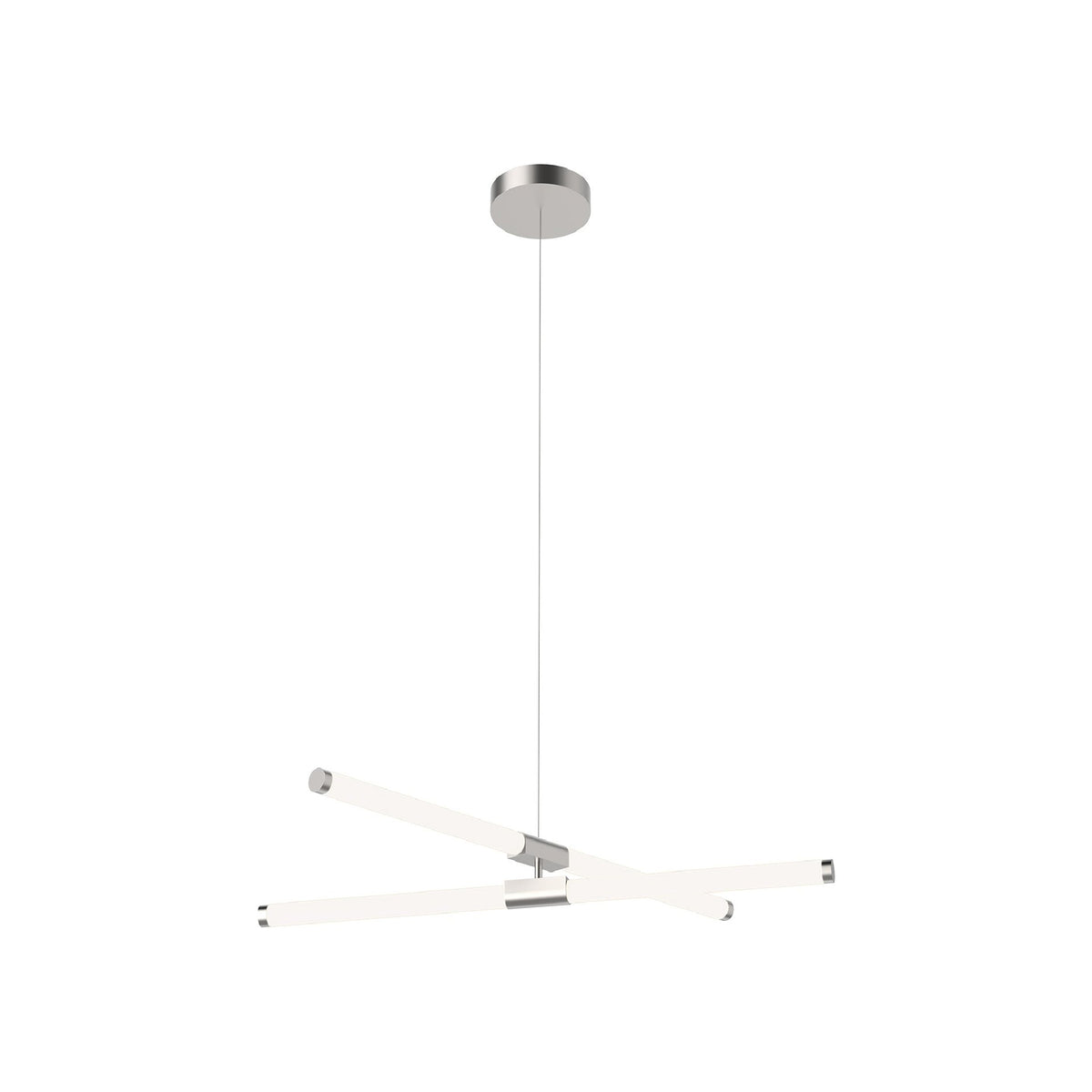 Akari LED Pendant Light in Brushed Nickel (35.5-Inch).
