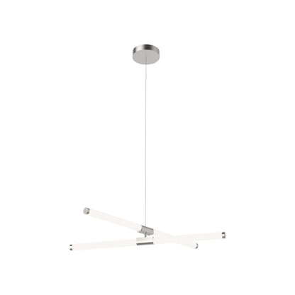 Akari LED Pendant Light in Brushed Nickel (35.5-Inch).
