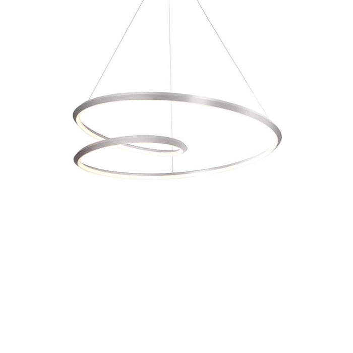 Ampersand LED Pendant Light in Brushed Nickel (Small).