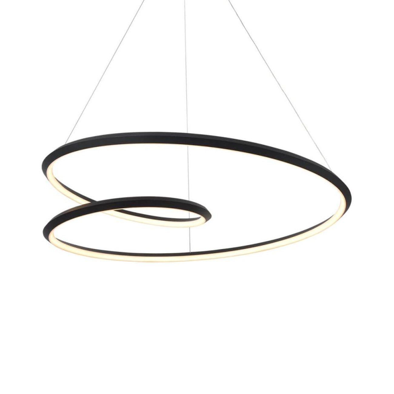 Ampersand LED Pendant Light in Black (Large).