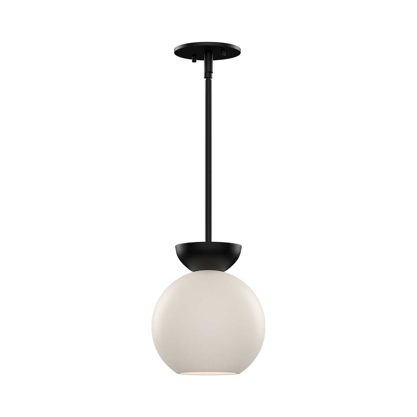 Arcadia Pendant Light in Black/Opal.